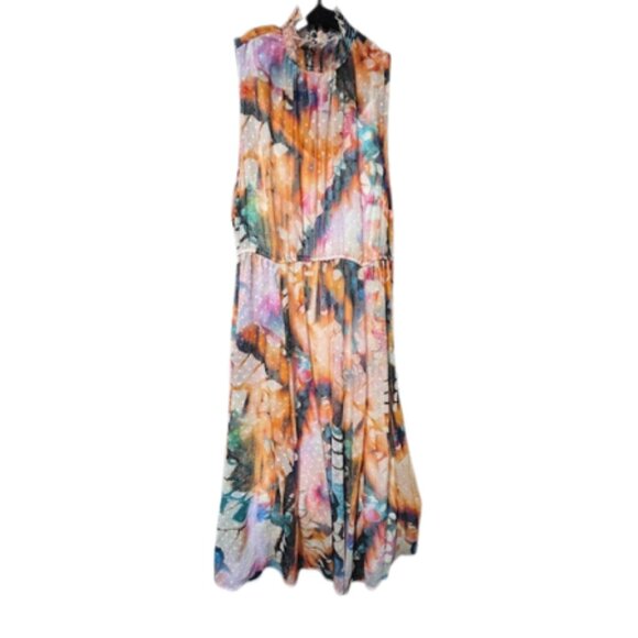 Torrid midi clipdot mock neck dress size 1X - Picture 1 of 3